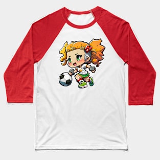 Soccer Girl Baseball T-Shirt